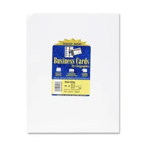 Geographics Inkjet, Laser Business Card - 30% Recycled