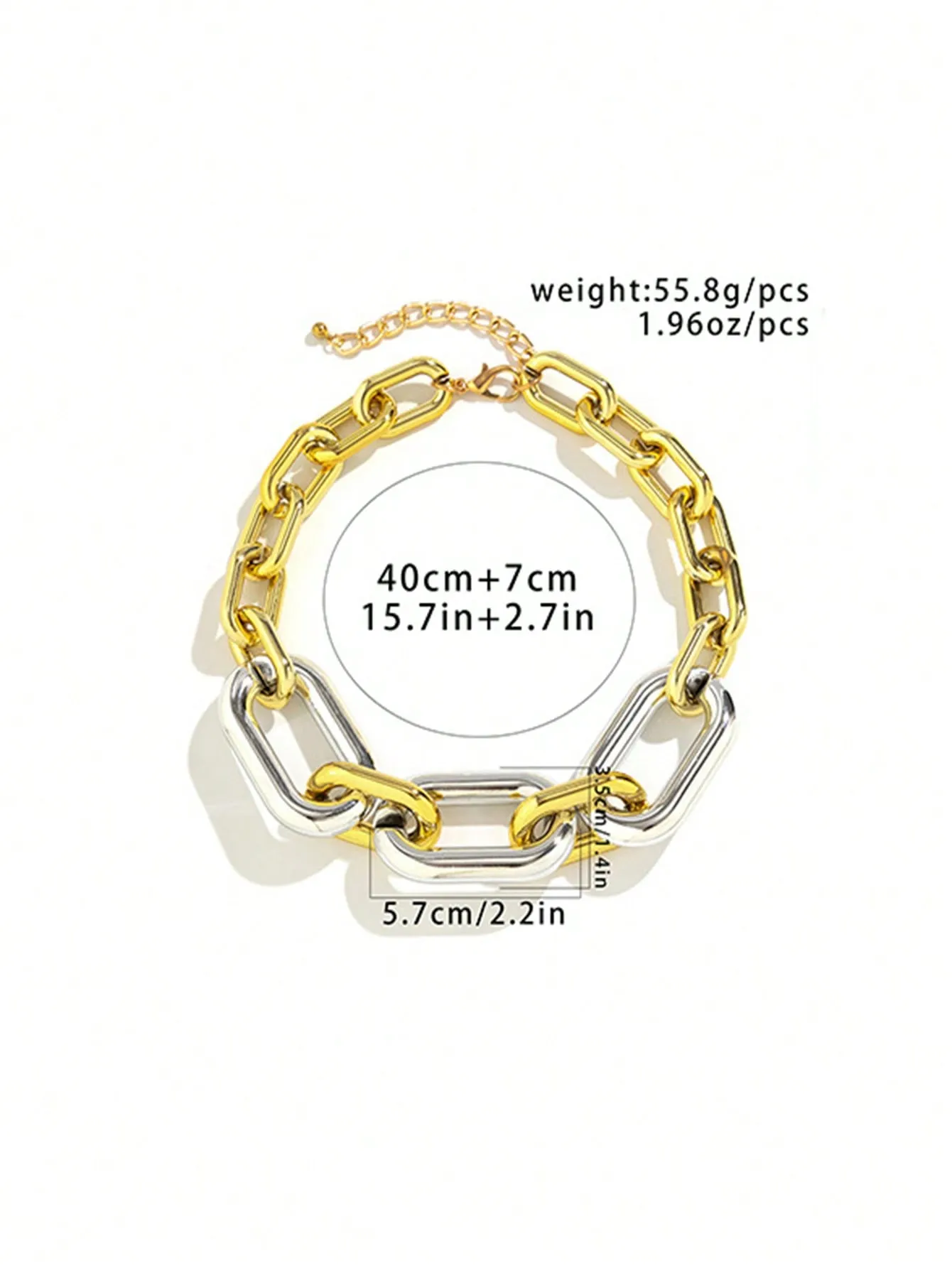 Geometric Clasp Minimalist Necklace