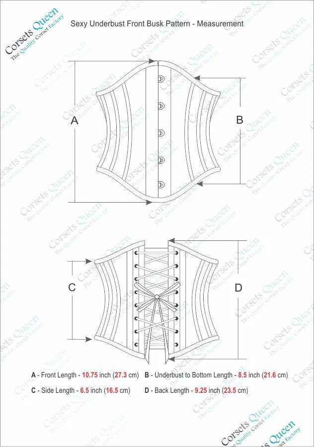 Giuliana Sexy Underbust Corset