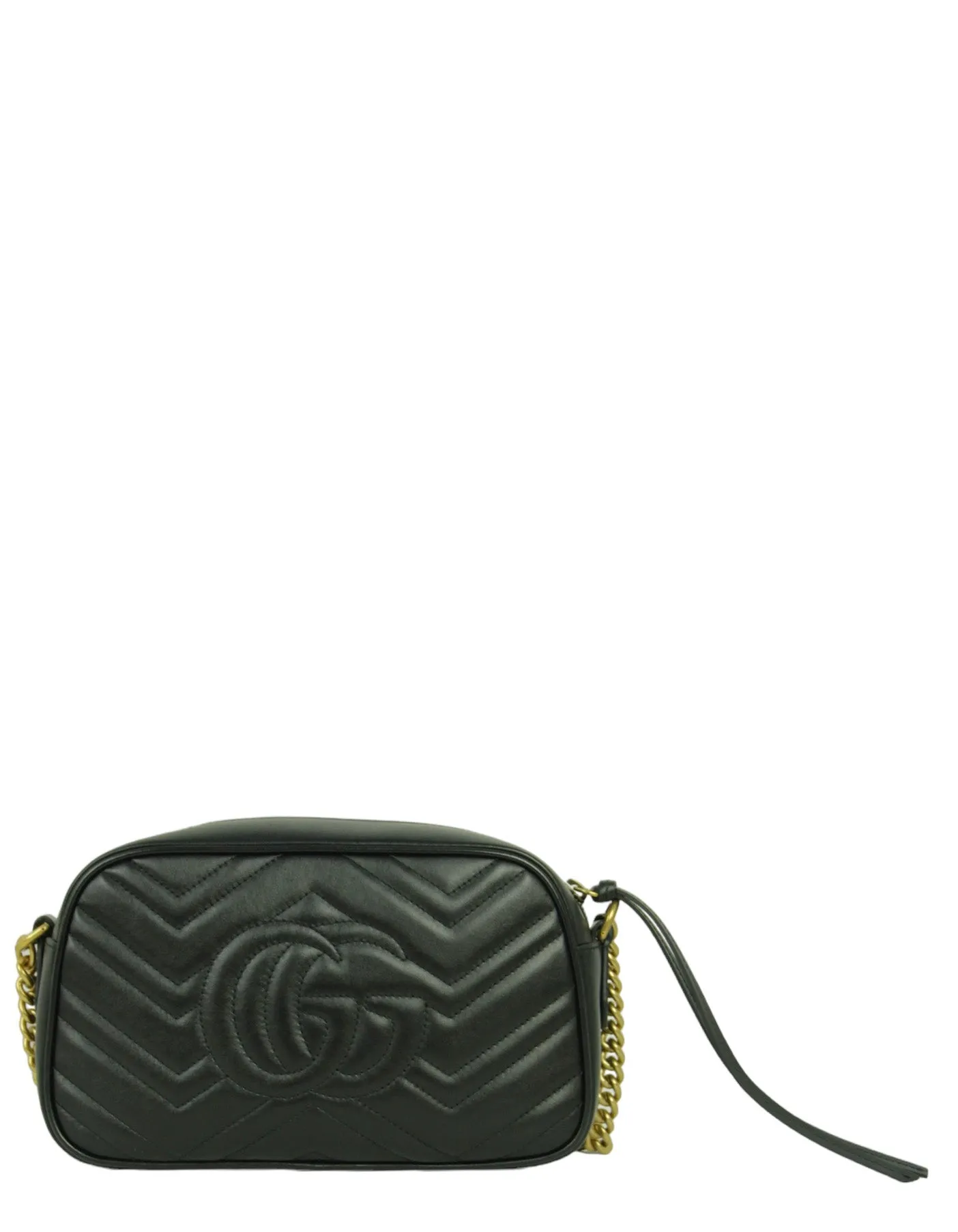 Gucci Black GG Small Marmont Crossbody Bag