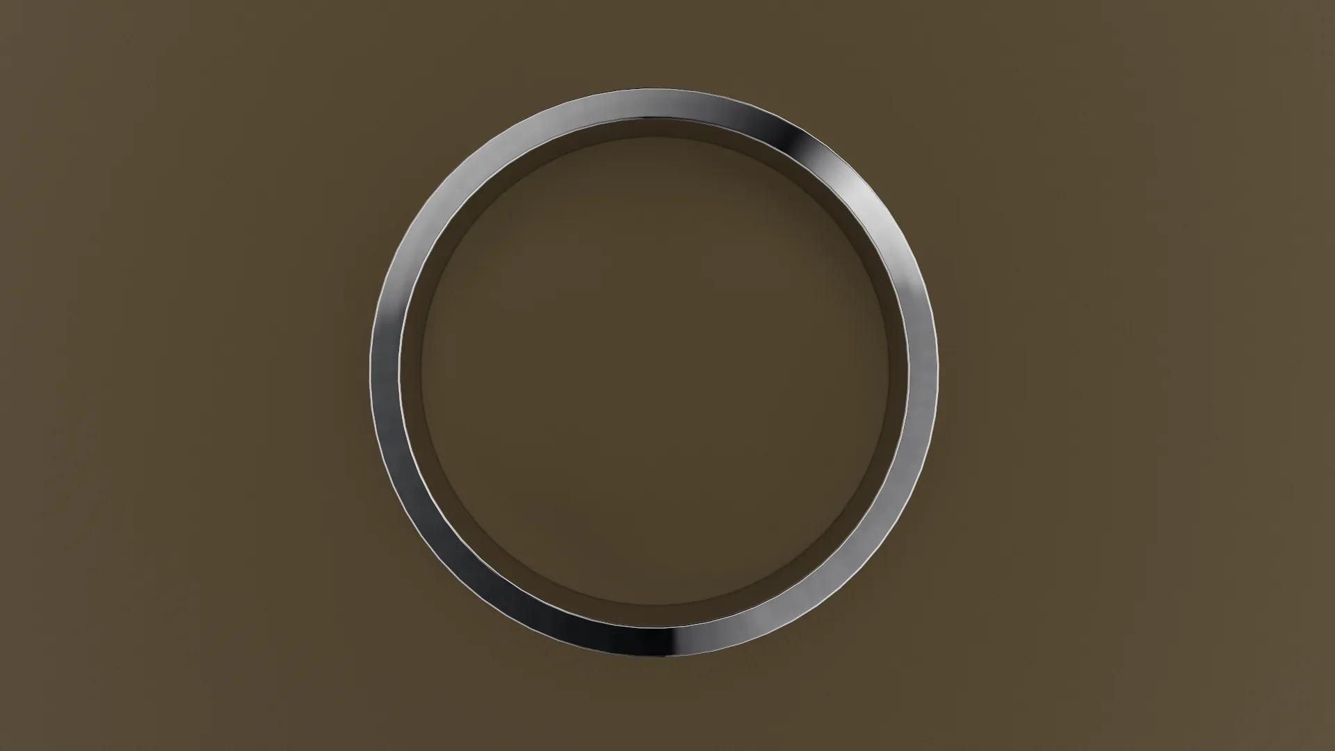 Hammered White Gold 5mm Flat Wedding Band