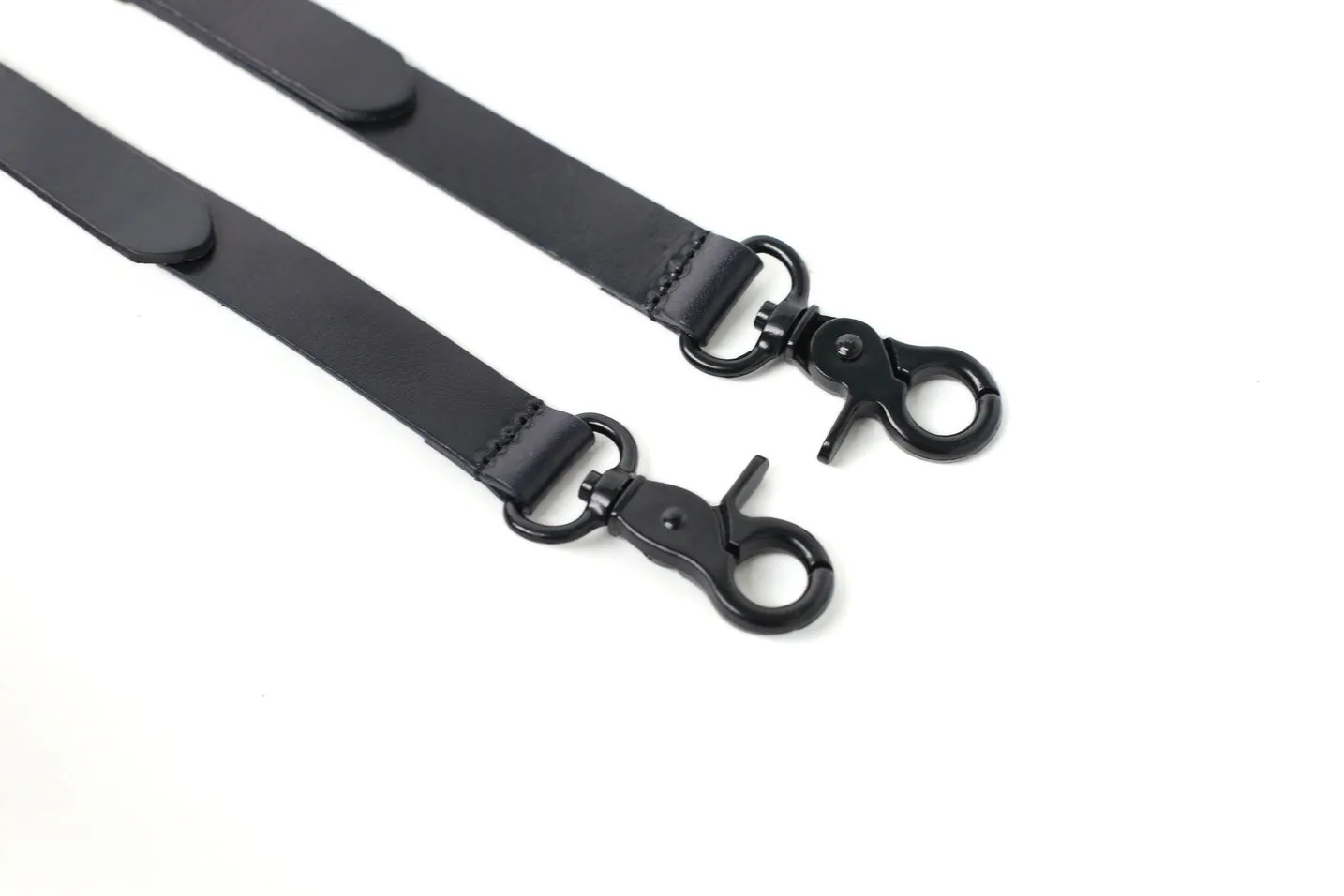 Handmade Mens Leather Suspenders, Wedding Suspenders for Groomsman with Hook Clips