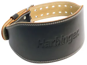 Harbinger 6 inch Padded Leather Belt (Black)