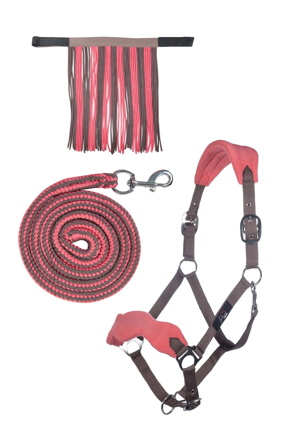 HKM Head Collar Set With Snap Hook & Fly Fringe
