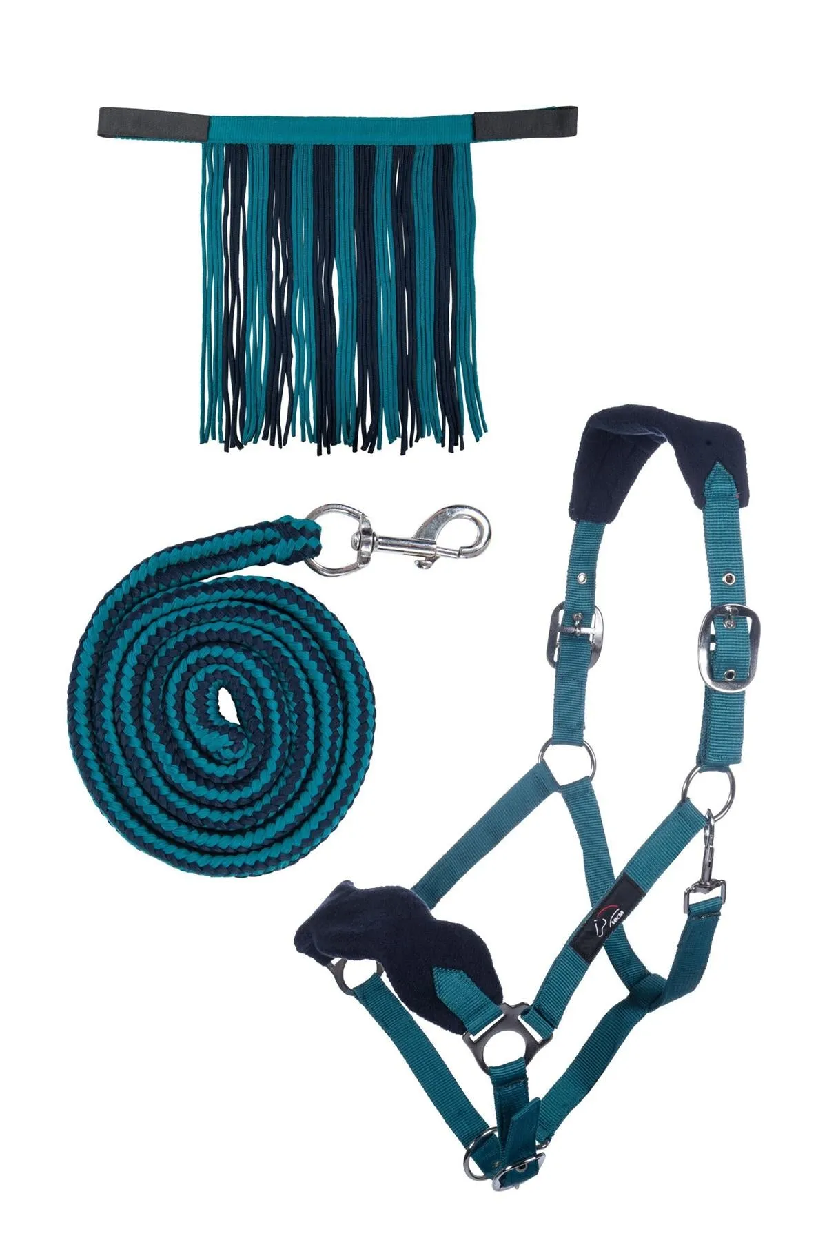 HKM Head Collar Set With Snap Hook & Fly Fringe