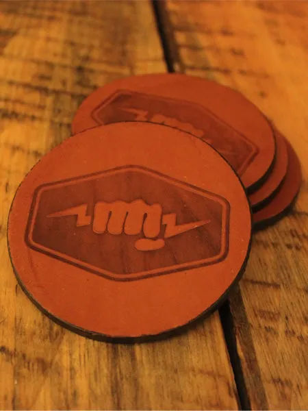 Holdster Fist Leather Coasters