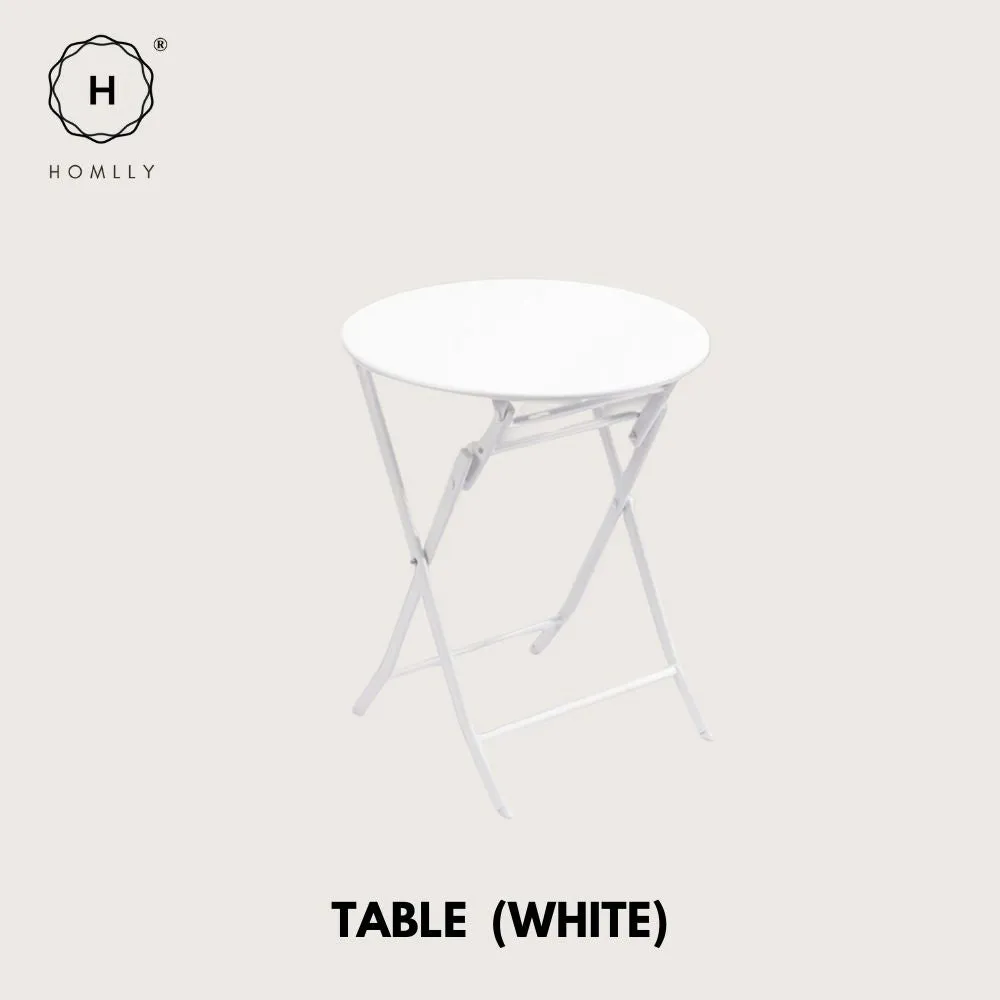 Homlly Ostoo Folding Outdoor Patio Balcony Table and Chairs