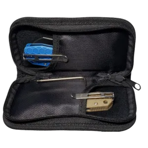 Honey Badger - Embroidered Black Zipper Pouch