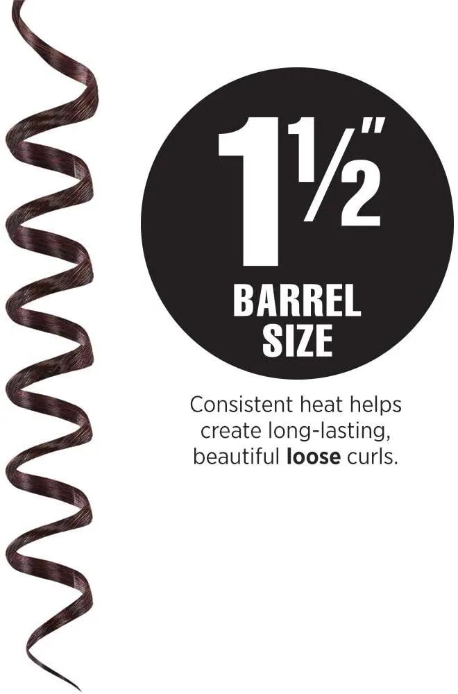 Hot Tools Professional 2102 Ceramic Titanium Professional Curling Iron, 1-1/2"