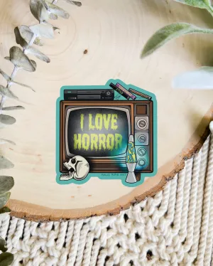 I Love Horror Sticker