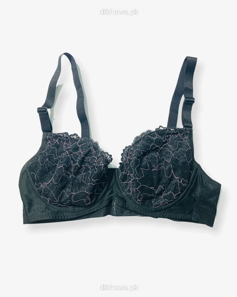 Imported Stocklot Branded  Net Pushup Bra - Underwired Padded Bra - Pack of 2
