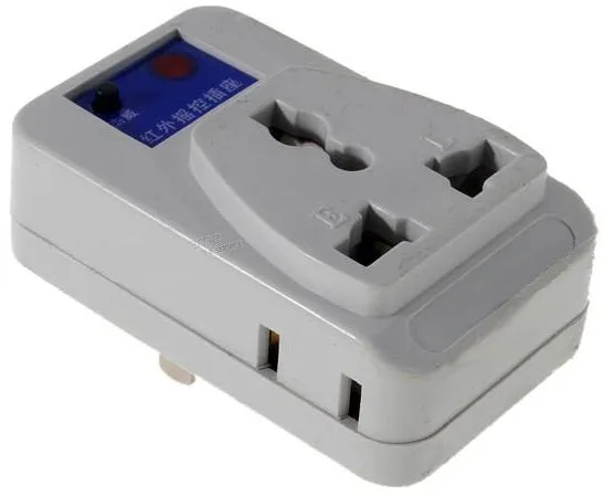 Infrared ECU 220VAC Wall Outlet Controller with Remote