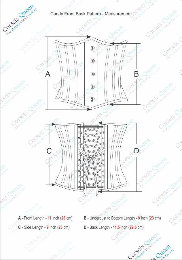 Janssen Underbust Corset In Tissue Flocking