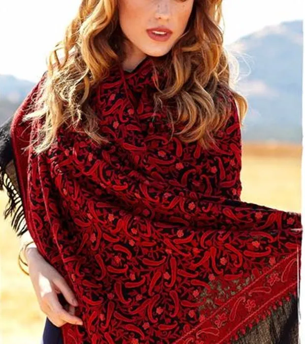 Kashmir Shawl Red