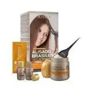 Kativa Professional Kit De Lissage Brésilien à la Kératine et à l’Huile d’Argan