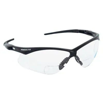 Kimberly-Clark Professional V60 Nemesis* RX Safety Eyewear,  1.0 Diopter Polycarb Anti-Scratch Lenses, Black, 28618