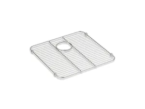KOHLER K-5184 Iron/Tones Stainless steel sink rack, 12-7/8" x 14-11/16"