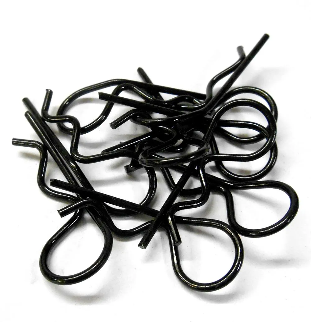 L11605L Black Large 35mm Long Body Cover Post R Clips Pins Secure Shell 1/5 1/8