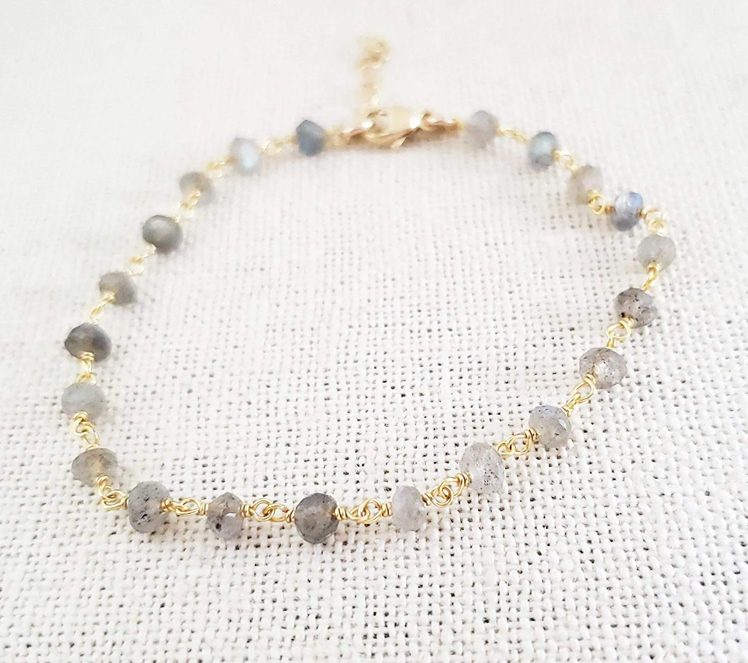 Labradorite Gemstone 14k Gold Filled Bracelet