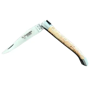 Laguiole en Aubrac Handcrafted Plated Multipurpose Knife, Birchwood Handle, 3.5-Inches