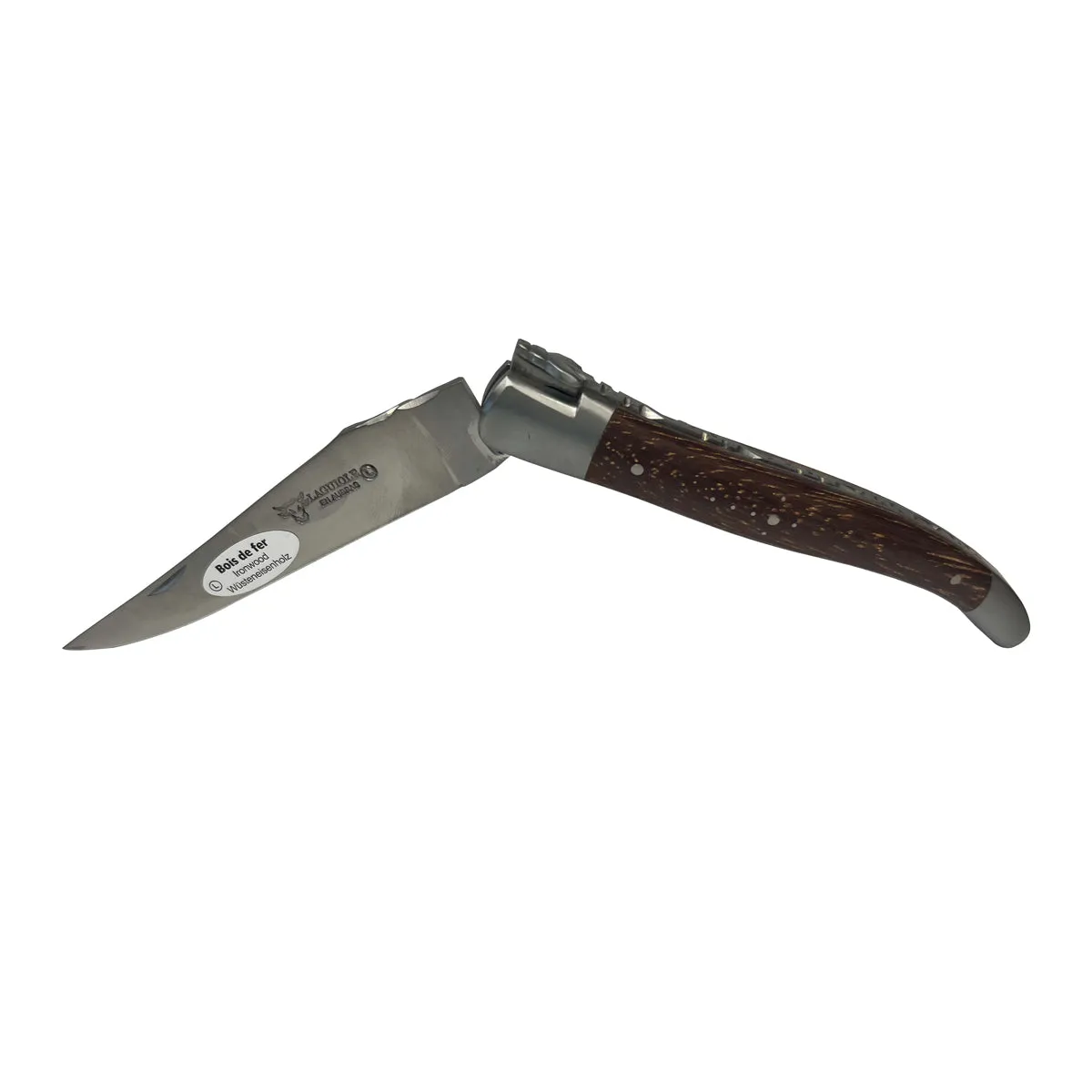 Laguiole en Aubrac Handcrafted Plates Multipurpose Knife, Iron Wood Handle, 4.75-Inches