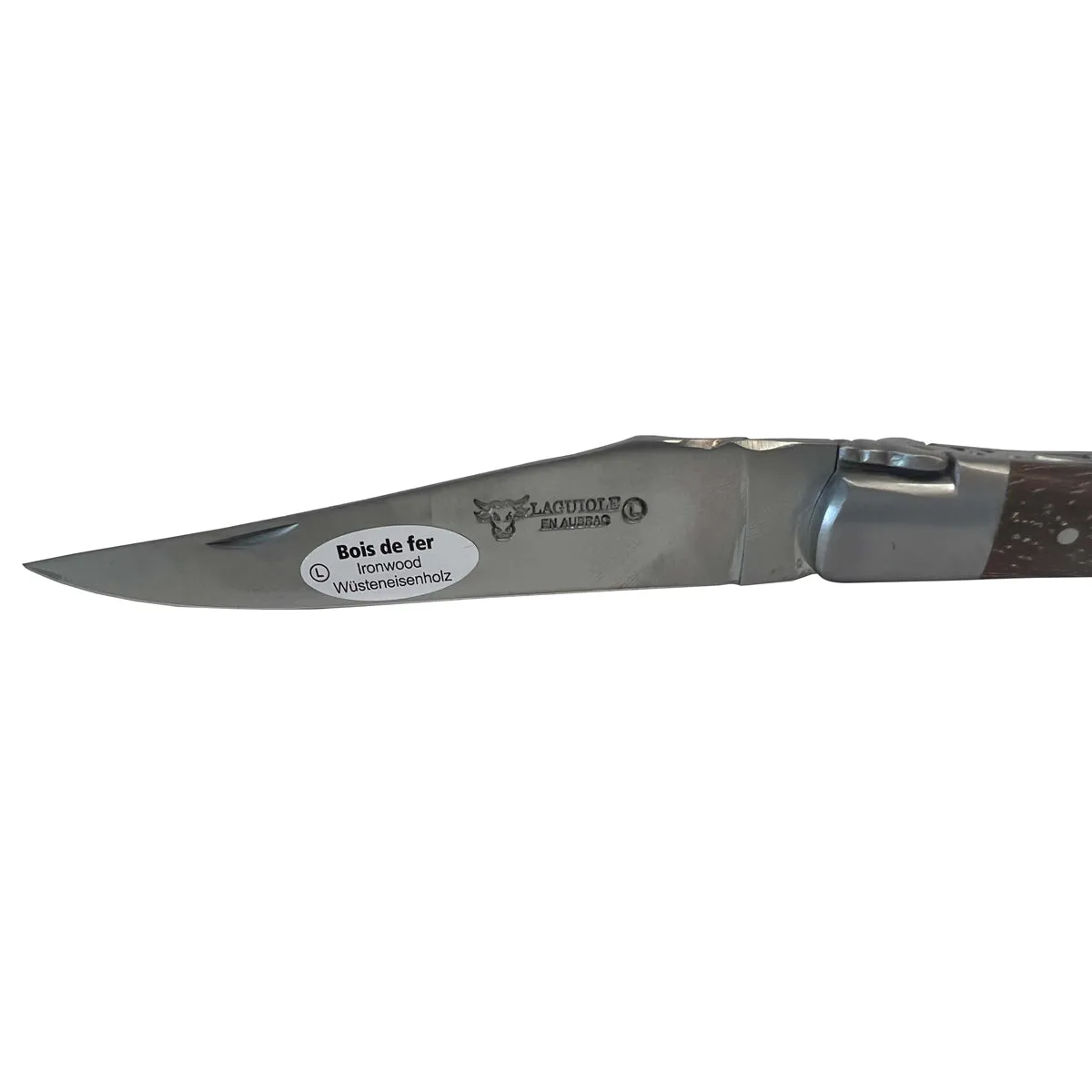 Laguiole en Aubrac Handcrafted Plates Multipurpose Knife, Iron Wood Handle, 4.75-Inches