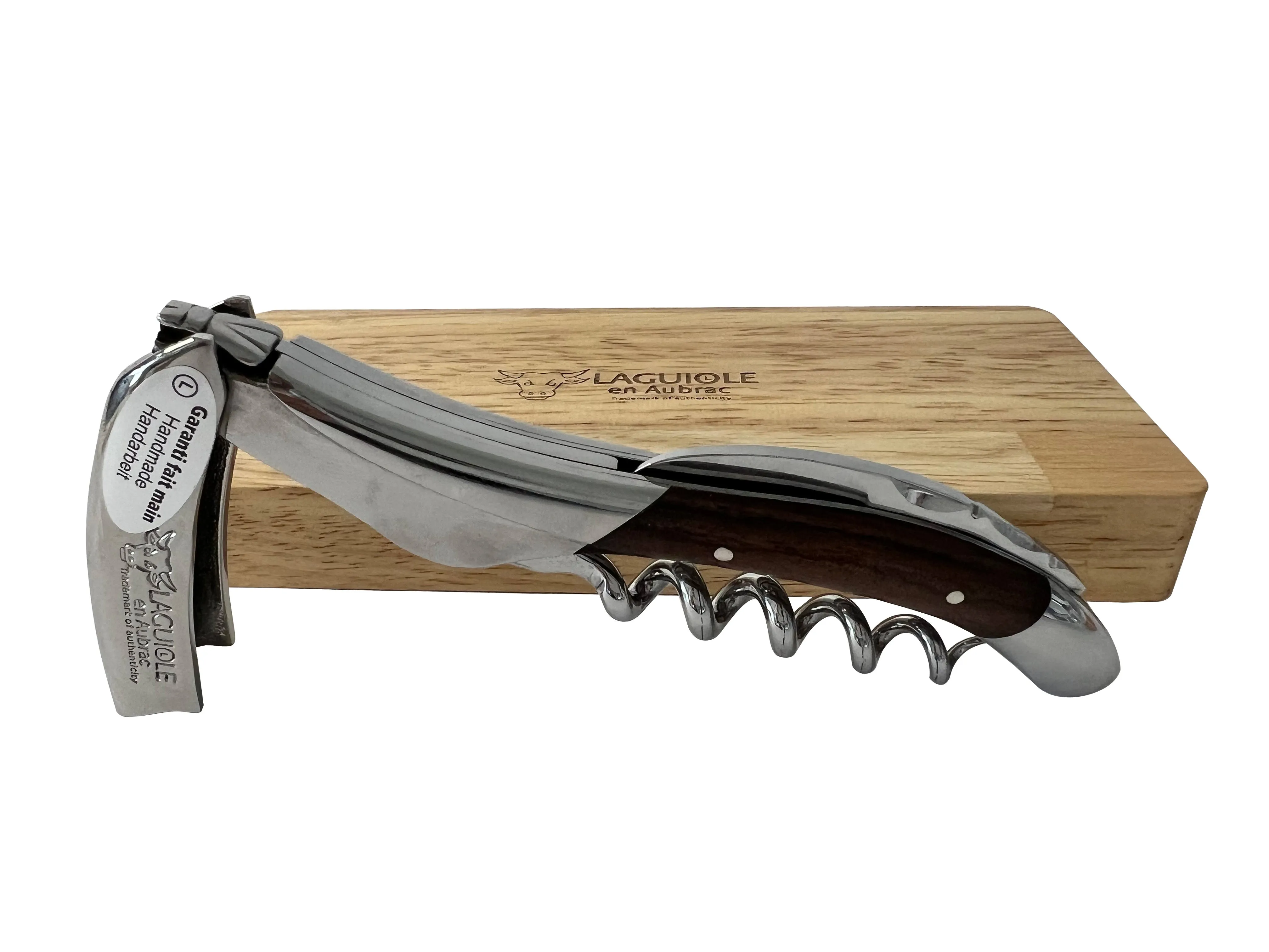 Laguiole en Aubrac Sommelier Waiter's Corkscrew with Morado Rosewood Handle