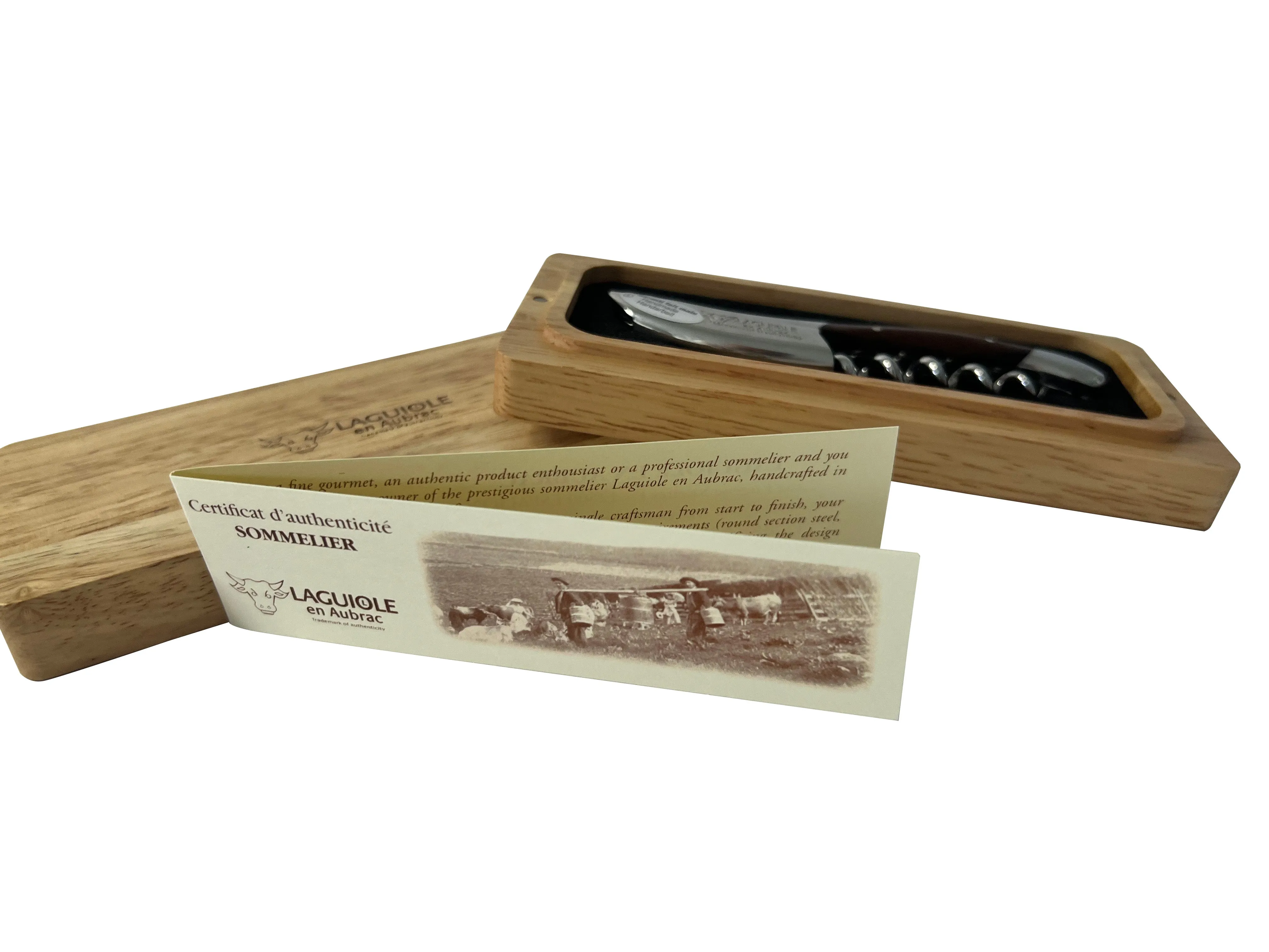 Laguiole en Aubrac Sommelier Waiter's Corkscrew with Morado Rosewood Handle