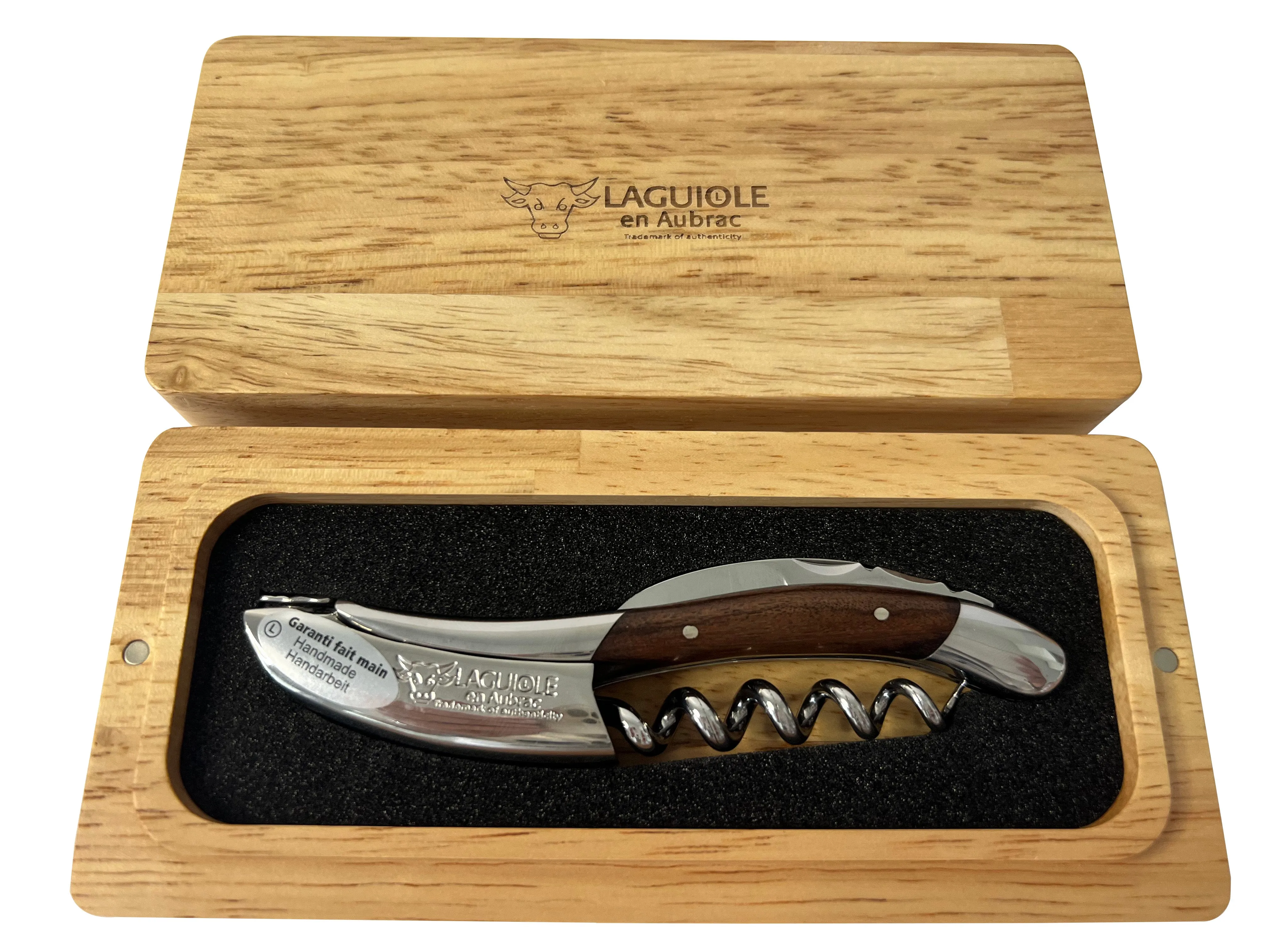 Laguiole en Aubrac Sommelier Waiter's Corkscrew with Morado Rosewood Handle