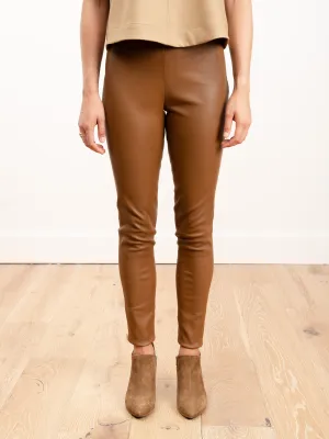 leather legging - caramel