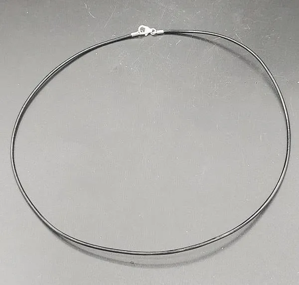 Leather Necklace with Clasp