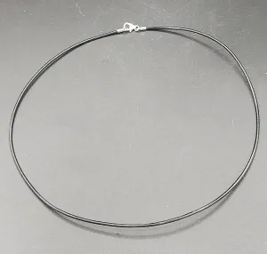 Leather Necklace with Clasp