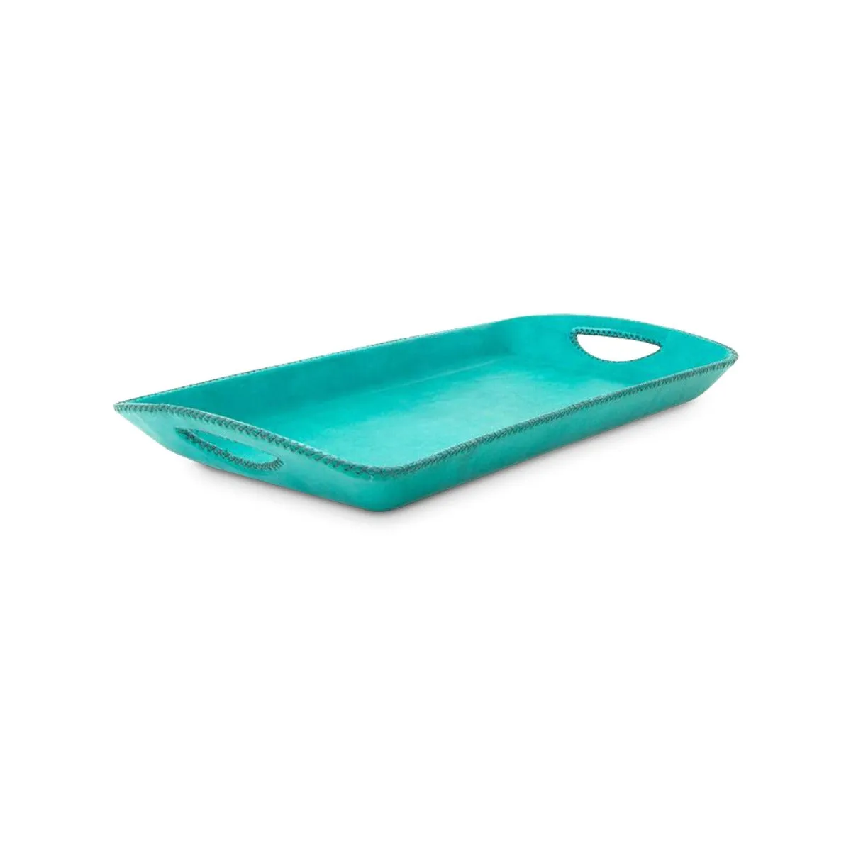 Leather Serving Tray 16" x 8"