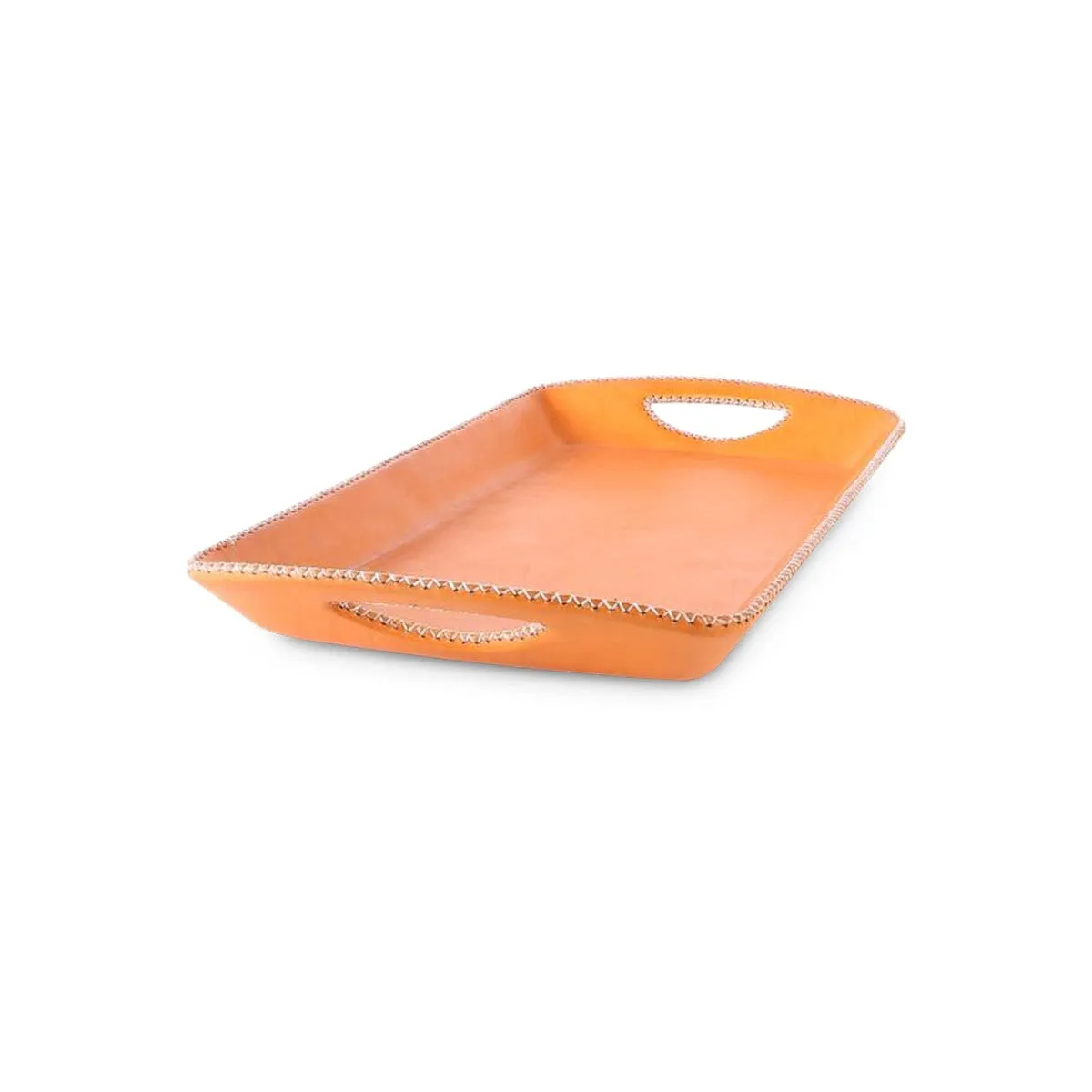Leather Serving Tray 16" x 8"