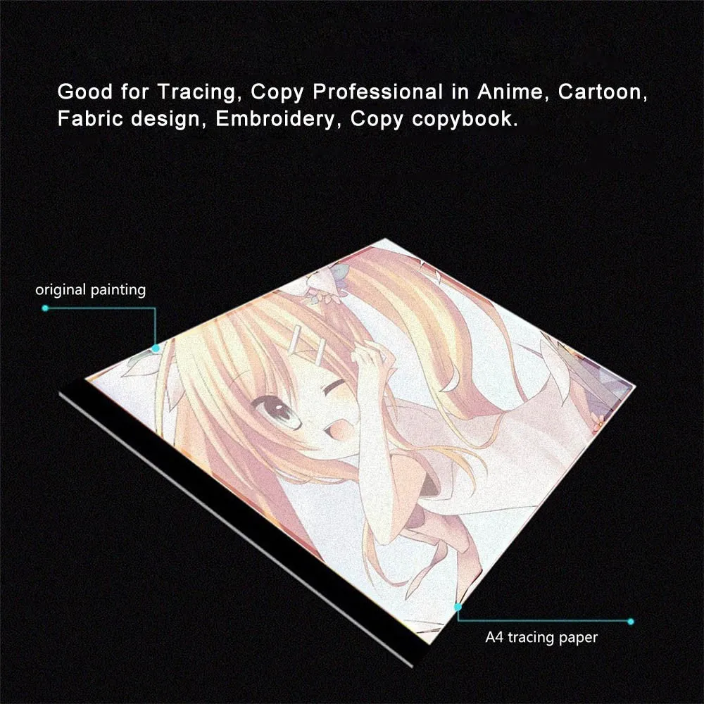 LED Light Drawing Table USB Pad A4 Board