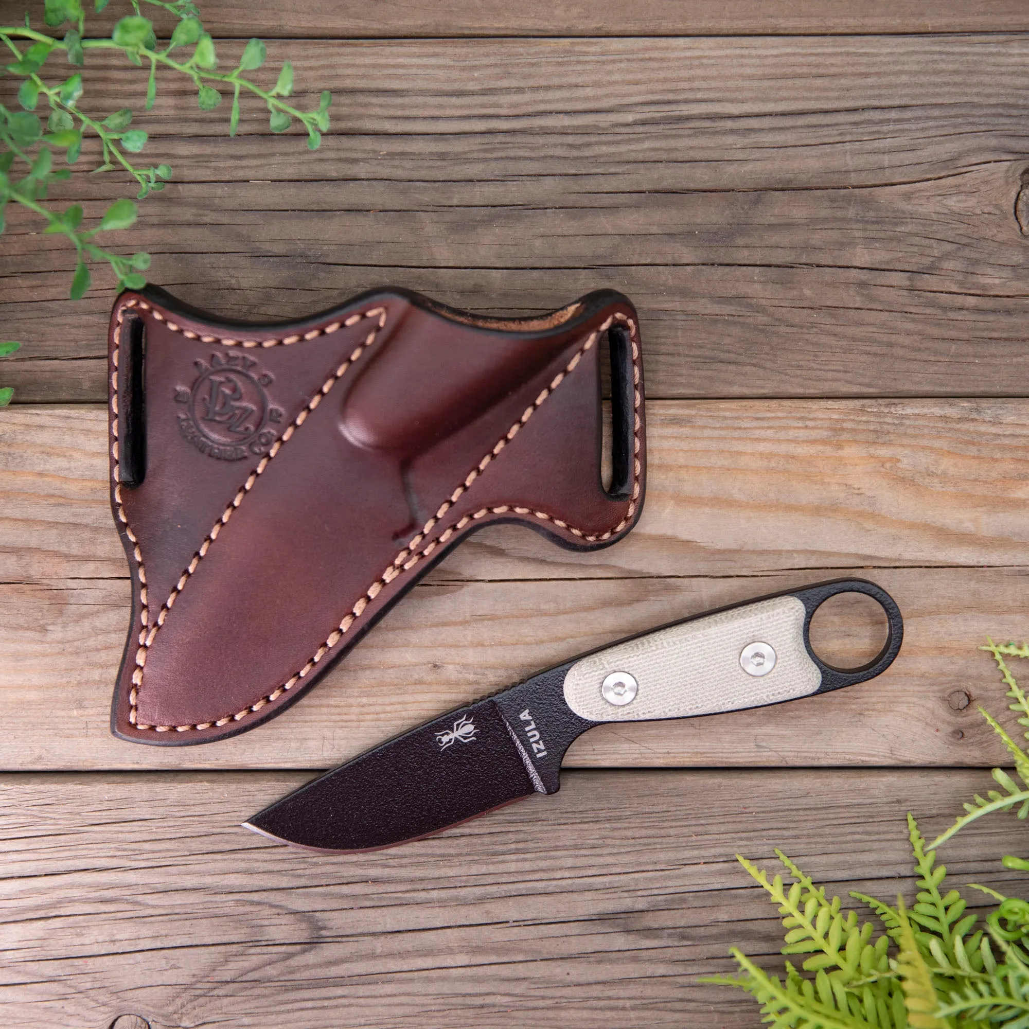 Left Handed Esee Izula with 55 Scout Carry Sheath