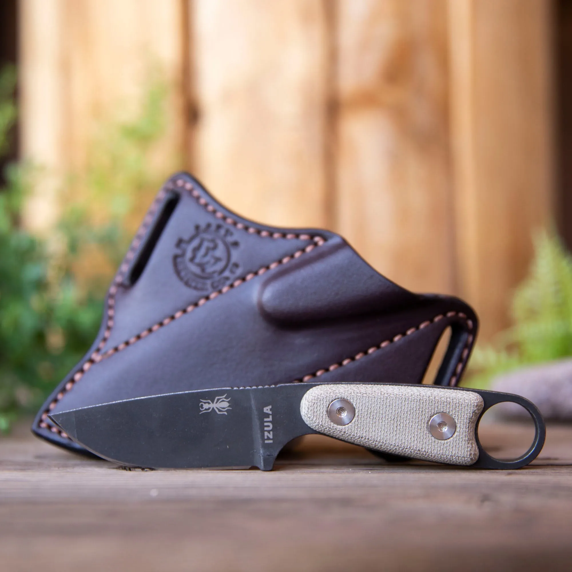 Left Handed Esee Izula with 55 Scout Carry Sheath