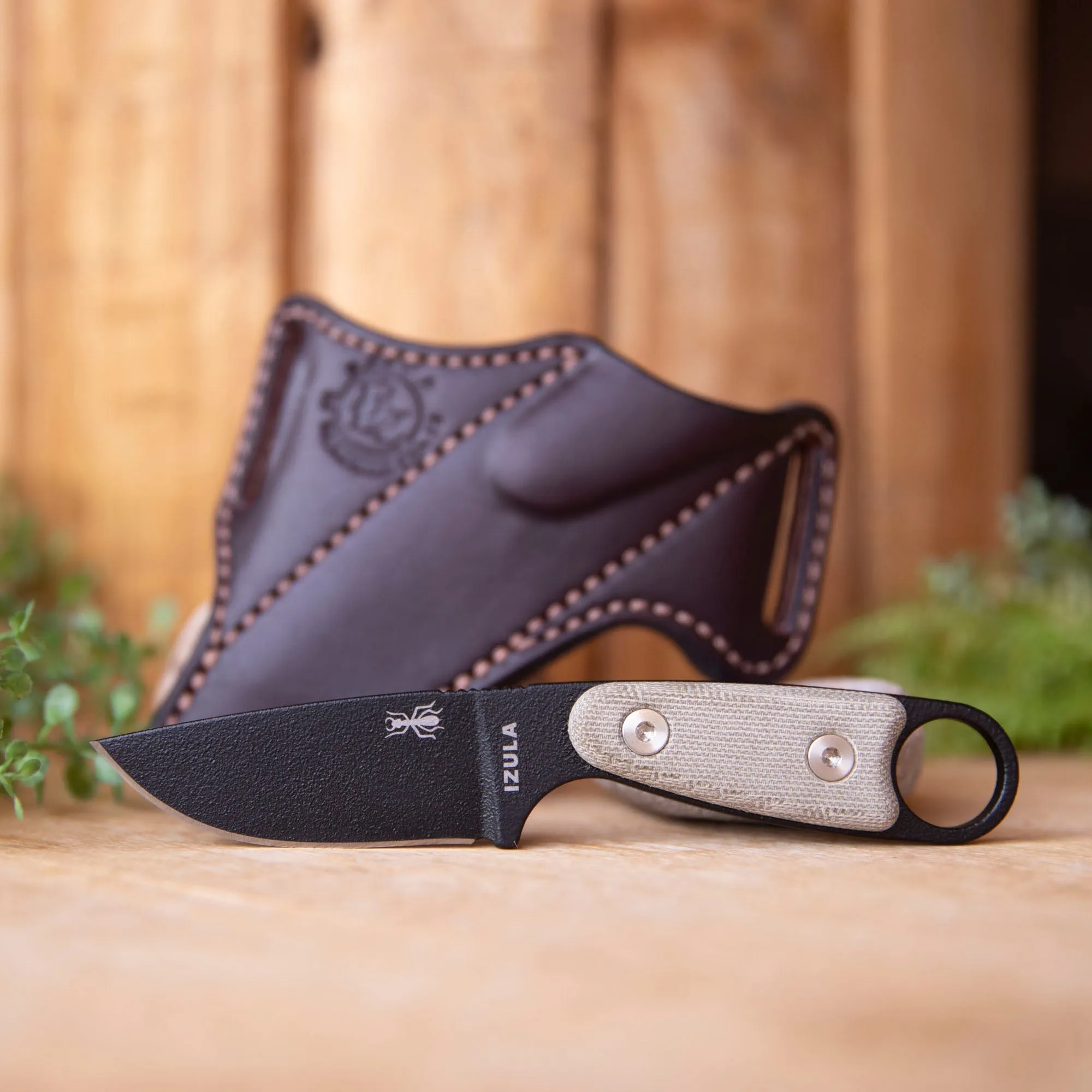Left Handed Esee Izula with 55 Scout Carry Sheath