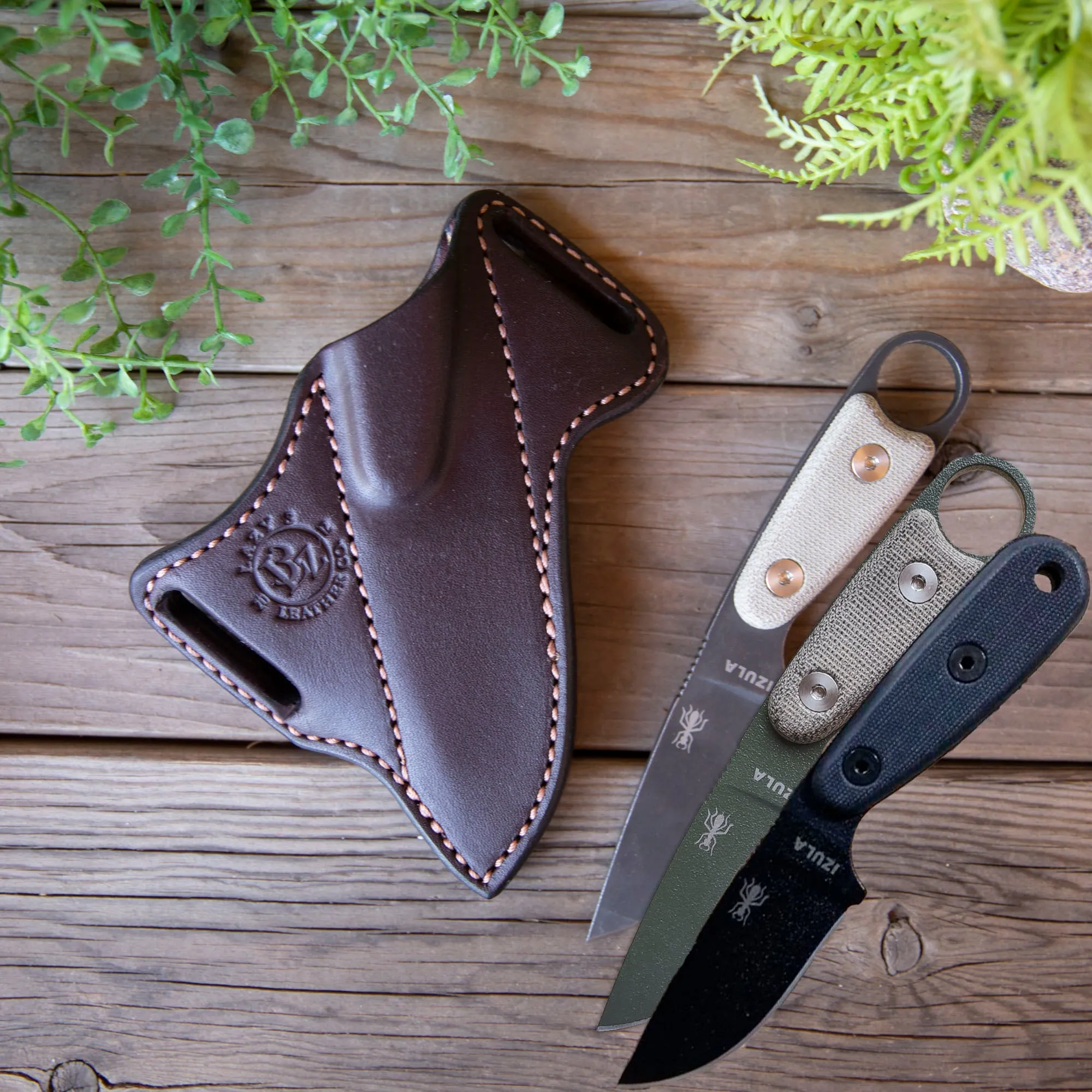 Left Handed Esee Izula with 55 Scout Carry Sheath