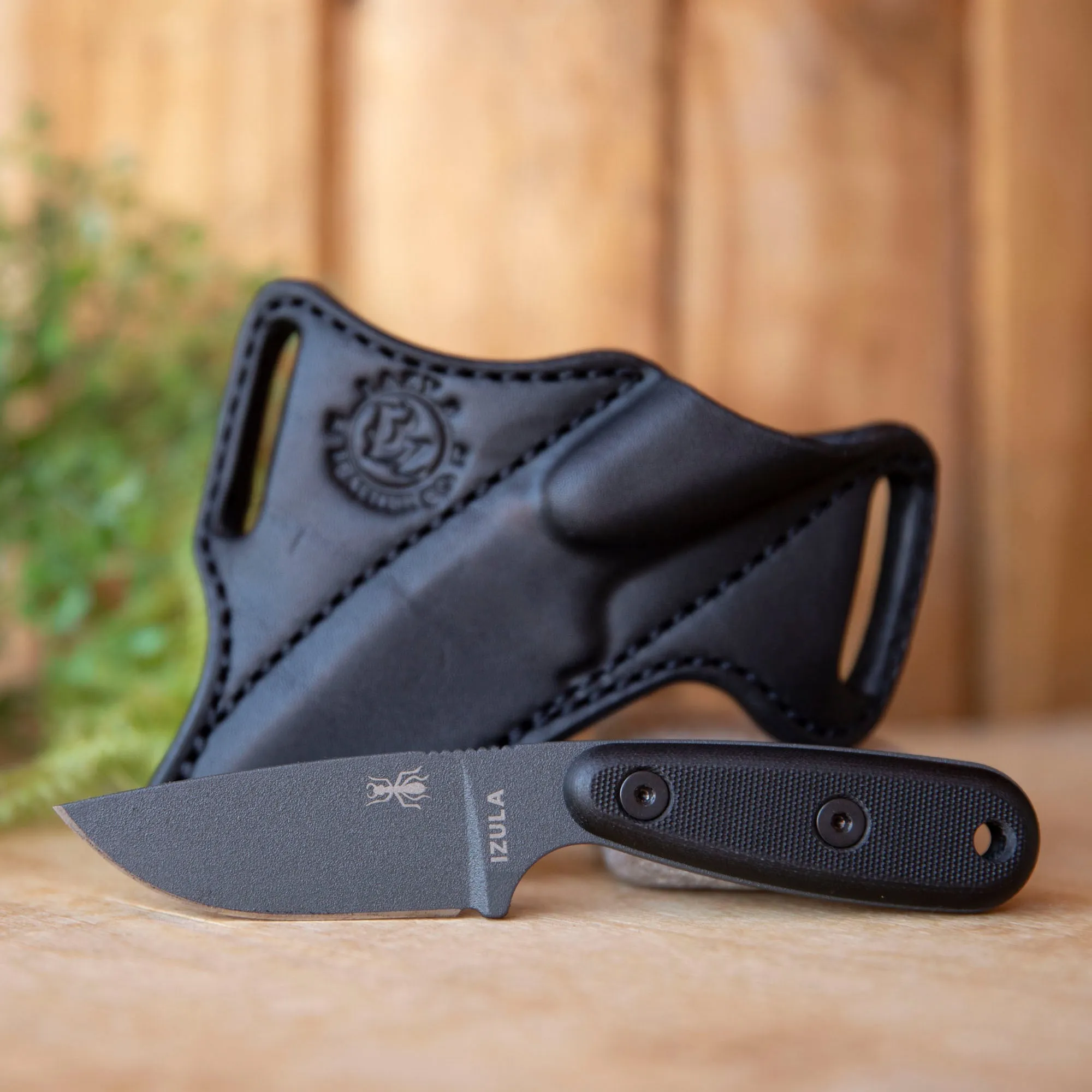 Left Handed Esee Izula with 55 Scout Carry Sheath