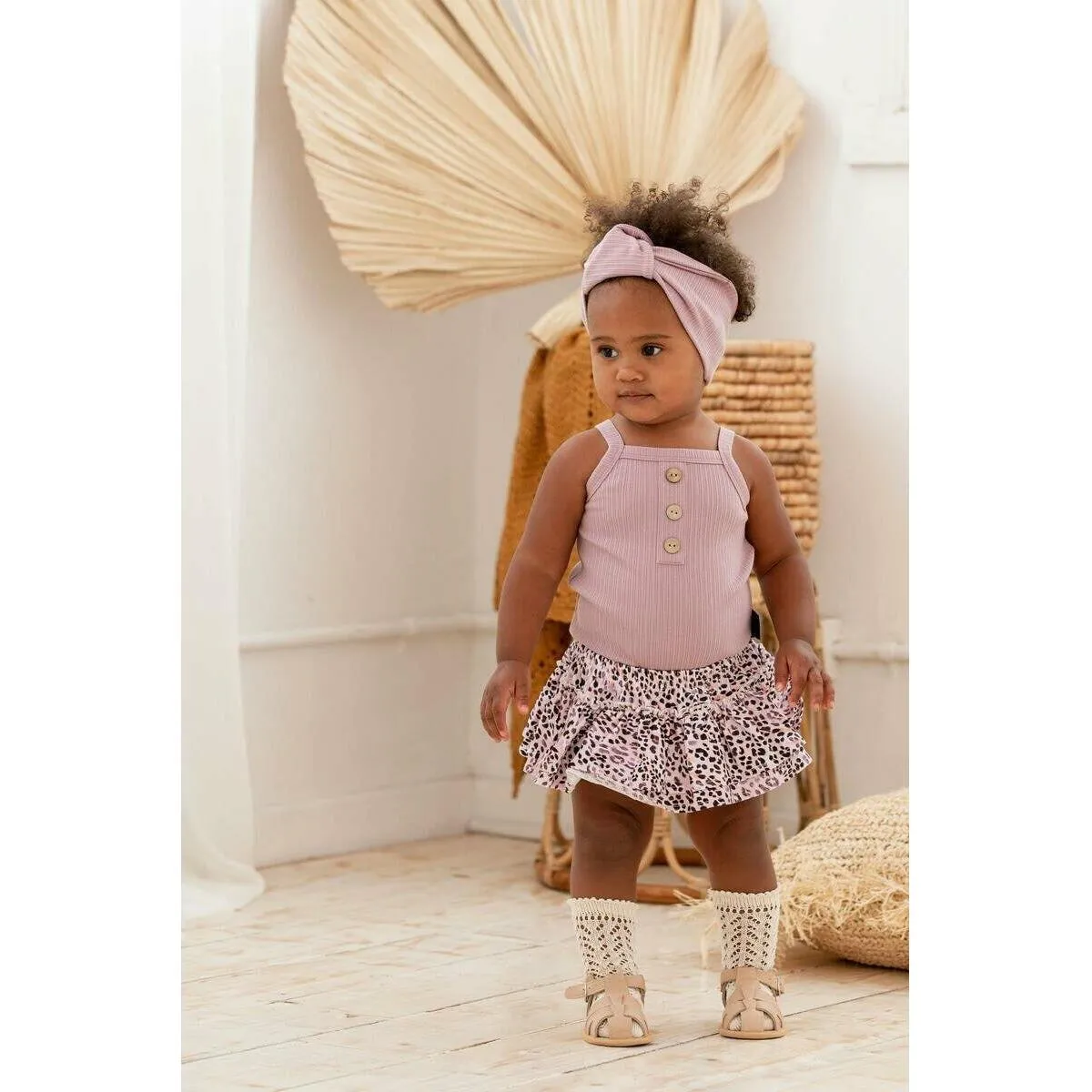 Lilac Rib Singlet Bodysuit