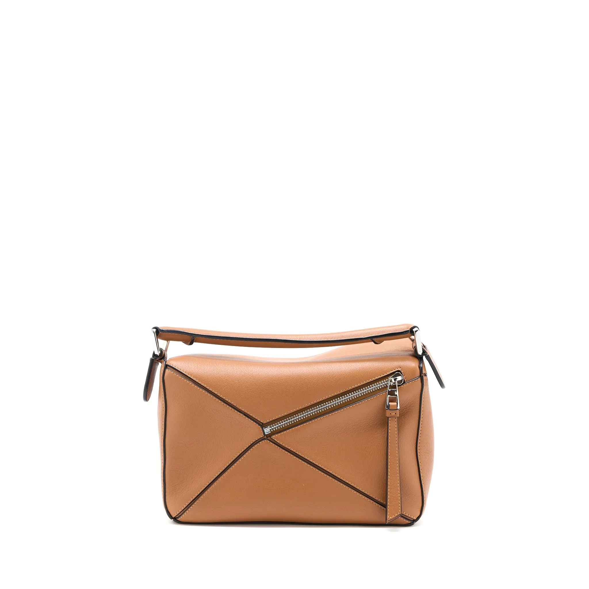 Loewe Small Puzzle Bag Classic Calfskin Tan SHW