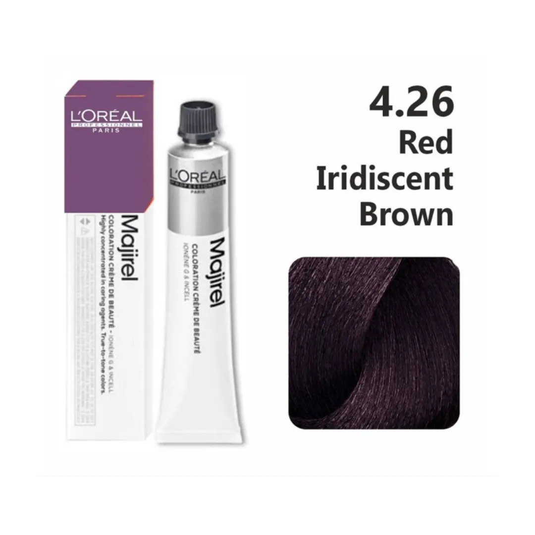 L'oreal Professionnel Paris Majirel - 4.26 (Red Iridiscent Brown)