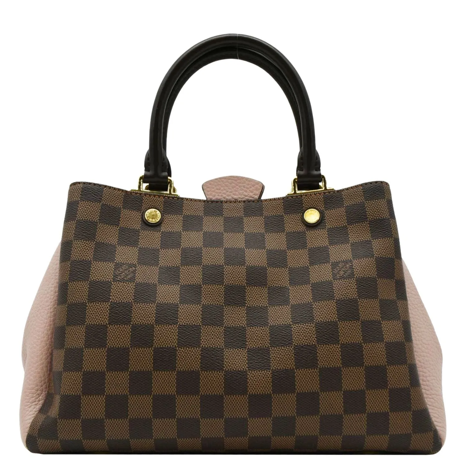 LOUIS VUITTON Brittany Damier Ebene Shoulder Bag Rose Ballerine