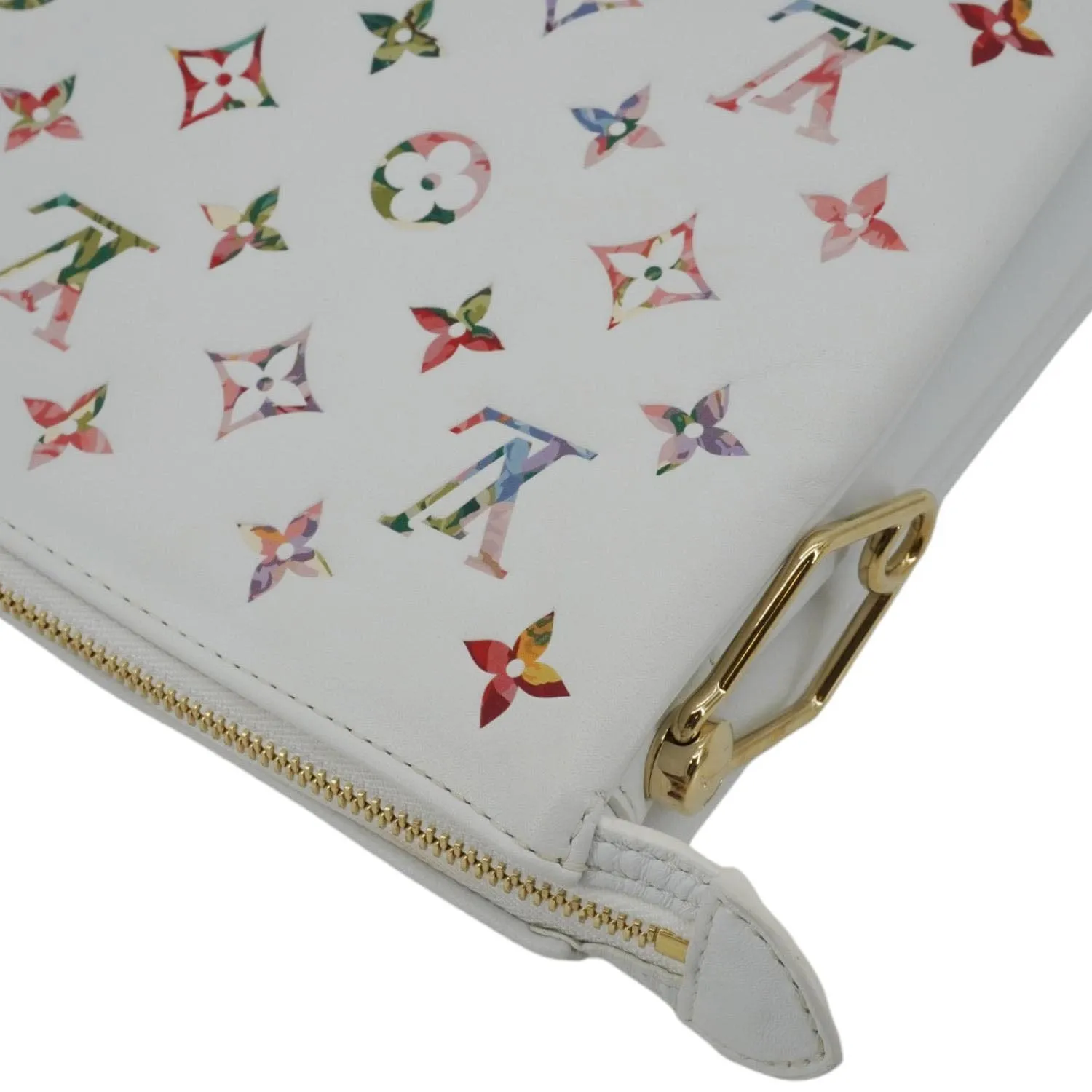 LOUIS VUITTON Coussin PM Monogram Flower Embossed Leather Shoulder Bag Multicolor