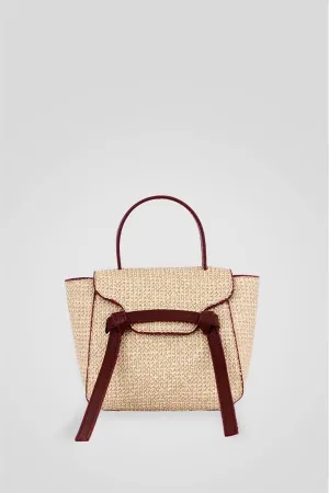 <tc>Lorry Sac à main en osier bordeaux pour femme</tc>