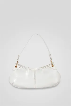 <tc>Sac à main pour femme Leroy en couleur blanche avec anse.</tc>
