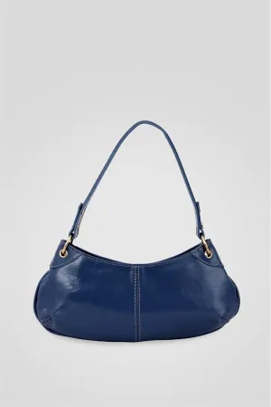 <tc>Sac à main pour femme Leroy en couleur bleu marine avec anse.</tc>