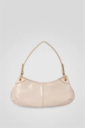 <tc>Sac à main pour femme Leroy en couleur crème avec anse.</tc>