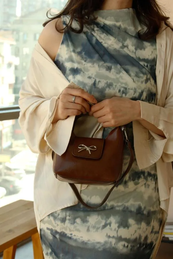 <tc>Sac à main pour femme Ribbon Tabac.

</tc>